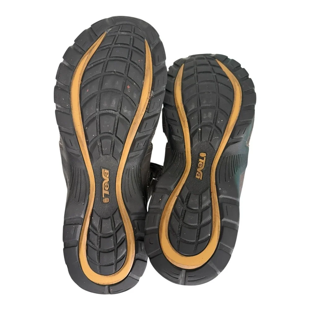 Teva Mens Omnium Brown Closed Toe Hiking Water Sandals 1001116 Size 13